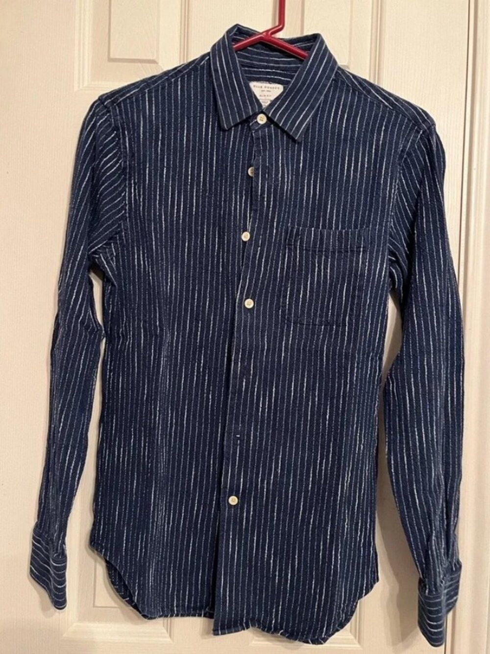 Club Monaco Button Down Casual Blue Shirt - XS